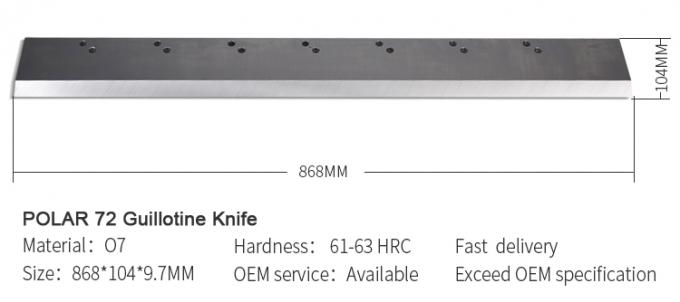 POLARまたはカスタマイズされた紙ギロチン切断機 刃 紙切断刀 2