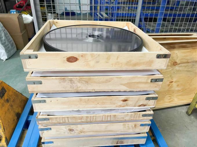 自動化 610mm 丸い丸いログソーナイフ コアコンポーネントブレード 組織紙の切断と切断 0