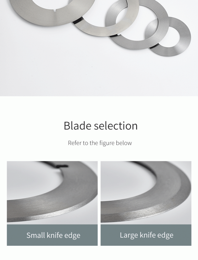 高精度切断 130mm 工業用ペーパーロールテープスリッティングマシンナイフ 丸刃スリッティングナイフ 1